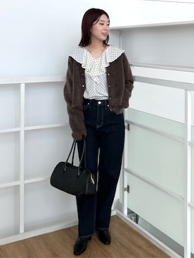 「オペークドットクリップ」｜OPAQUE.CLIPスタッフさん（レディース・158cm）の秋コーディネート