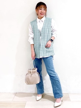 OPAQUE.CLIPスタッフさん(レディース・154cm)の春コーディネート