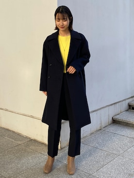 OPAQUE.CLIPスタッフさん（レディース・158cm）の冬コーディネート