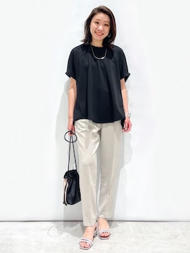 OPAQUE.CLIPスタッフさん（レディース・159cm）の春コーディネート