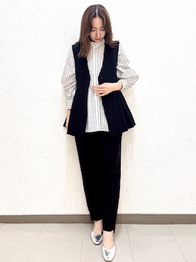 OPAQUE.CLIPスタッフさん（レディース・160cm）の冬コーディネート