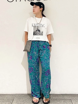 OPAQUE.CLIPスタッフさん（レディース・154cm）の夏コーディネート