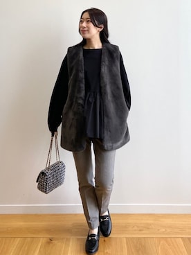 OPAQUE.CLIPスタッフさん（レディース・158cm）の秋コーディネート