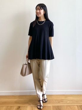 OPAQUE.CLIPスタッフさん（レディース・158cm）の春コーディネート