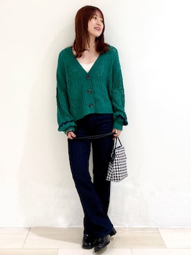 OPAQUE.CLIPスタッフさん（レディース・158cm）の夏コーディネート