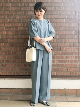 OPAQUE.CLIPスタッフさん（レディース・161cm）の夏コーディネート