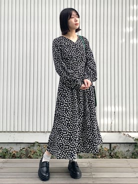 OPAQUE.CLIPスタッフさん（レディース・158cm）の冬コーディネート