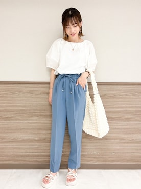 OPAQUE.CLIPスタッフさん(レディース・157cm)の夏コーディネート