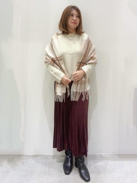 OPAQUE.CLIPスタッフさん（レディース・158cm）の冬コーディネート