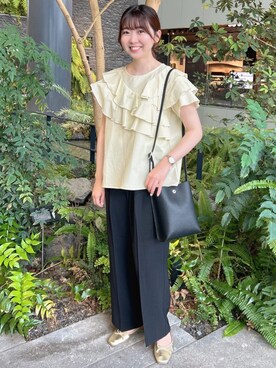 OPAQUE.CLIPスタッフさん(レディース・153cm)の春コーディネート