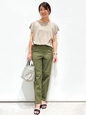 OPAQUE.CLIPスタッフさん（レディース・159cm）の夏コーディネート