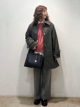 「オペークドットクリップ」｜「アイテム（ブーツ）」を使った、OPAQUE.CLIPスタッフさん（レディース・157cm）の冬コーディネート