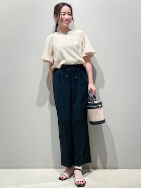 OPAQUE.CLIPスタッフさん（レディース・158cm）の春コーディネート