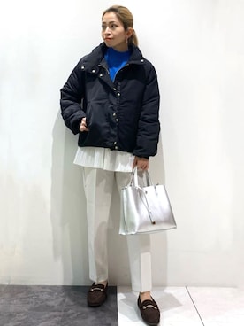 OPAQUE.CLIPスタッフさん（レディース・160cm）の冬コーディネート