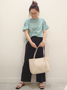 OPAQUE.CLIPスタッフさん（レディース・158cm）の夏コーディネート