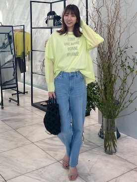 OPAQUE.CLIPスタッフさん（レディース・166cm）の春コーディネート