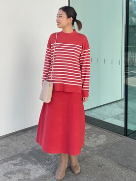 OPAQUE.CLIPスタッフさん（レディース・159cm）の冬コーディネート