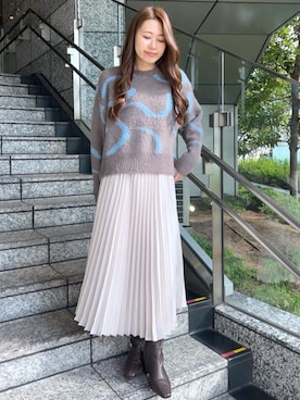 OPAQUE.CLIPスタッフさん（レディース・160cm）の秋コーディネート