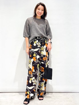 OPAQUE.CLIPスタッフさん（レディース・159cm）の夏コーディネート