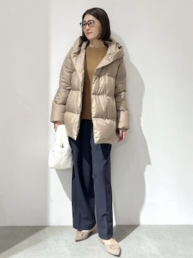 「アイテム（パンプス）」を使った、OPAQUE.CLIPスタッフさん（レディース・161cm）の冬コーディネート