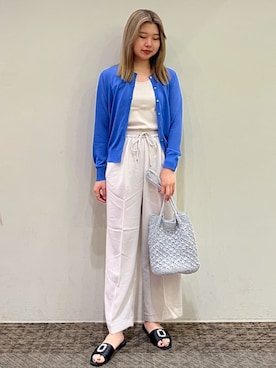 OPAQUE.CLIPスタッフさん（レディース・160cm）の夏コーディネート