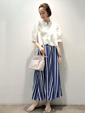 OPAQUE.CLIPスタッフさん（レディース・161cm）の夏コーディネート