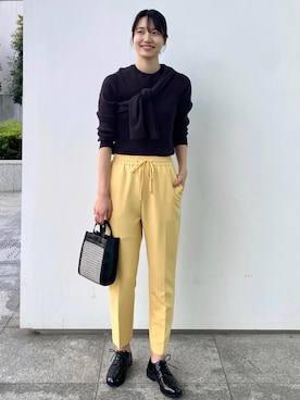 「オペークドットクリップ」｜OPAQUE.CLIPスタッフさん（レディース・158cm）の秋コーディネート