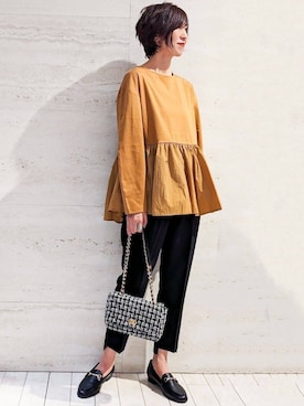 OPAQUE.CLIPスタッフさん（レディース・165cm）の秋コーディネート