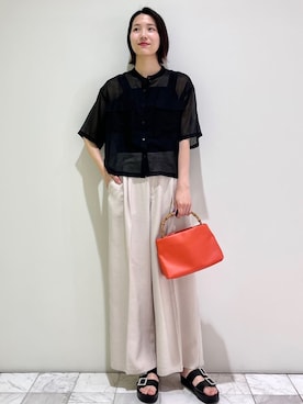 OPAQUE.CLIPスタッフさん（レディース・174cm）の春コーディネート