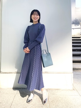 OPAQUE.CLIPスタッフさん（レディース・158cm）の冬コーディネート