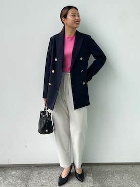 「オペークドットクリップ」｜OPAQUE.CLIPスタッフさん（レディース・158cm）の秋コーディネート