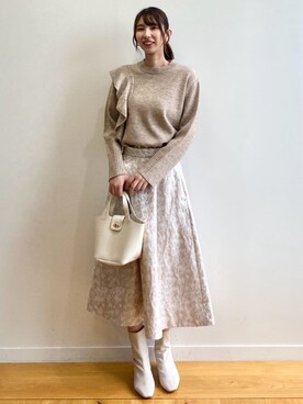 OPAQUE.CLIPスタッフさん（レディース・166cm）の秋コーディネート