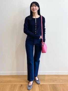 OPAQUE.CLIPスタッフさん（レディース・158cm）の冬コーディネート