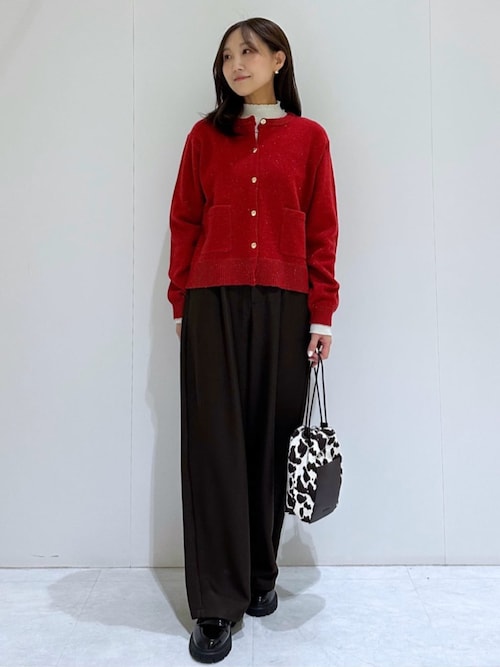 ハイネックリブニット【洗濯機OK】《6col》（ニット/セーター