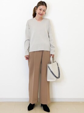 OPAQUE.CLIPスタッフさん(レディース・157cm)の秋コーディネート