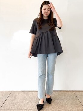 OPAQUE.CLIPスタッフさん（レディース・160cm）の春コーディネート