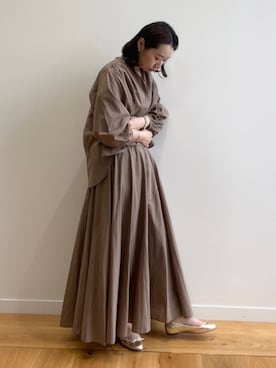 OPAQUE.CLIPスタッフさん（レディース・160cm）の春コーディネート