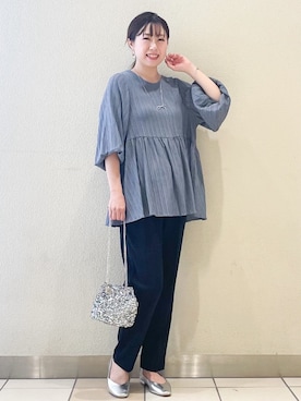 OPAQUE.CLIPスタッフさん(レディース・157cm)の夏コーディネート