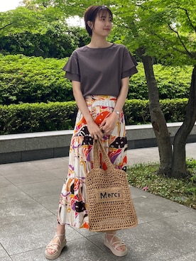 OPAQUE.CLIPスタッフさん（レディース・158cm）の春コーディネート