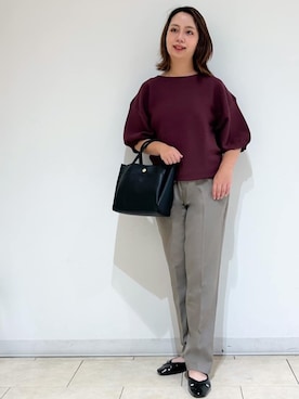 OPAQUE.CLIPスタッフさん（レディース・152cm）の秋コーディネート