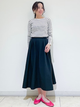 OPAQUE.CLIPスタッフさん（レディース・158cm）の冬コーディネート