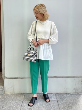 OPAQUE.CLIPスタッフさん（レディース・158cm）の春コーディネート