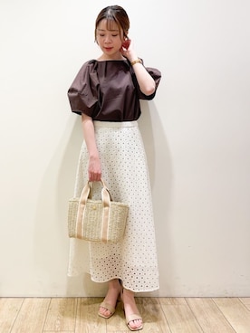 OPAQUE.CLIPスタッフさん（レディース・157cm）の春コーディネート