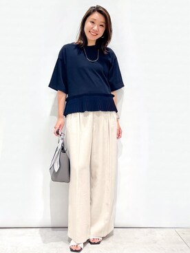 OPAQUE.CLIPスタッフさん（レディース・159cm）の夏コーディネート