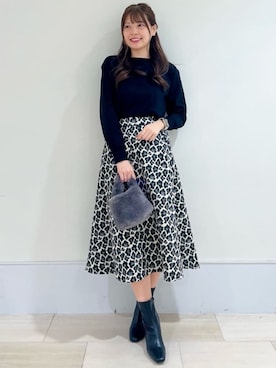 OPAQUE.CLIPスタッフさん（レディース・170cm）の秋コーディネート