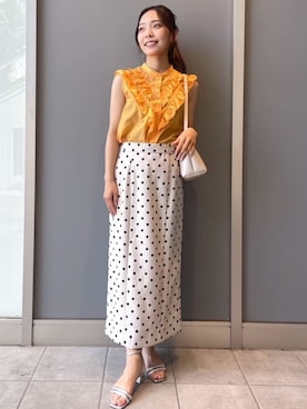 OPAQUE.CLIPスタッフさん（レディース・162cm）の夏コーディネート