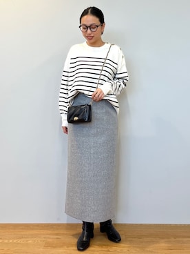 OPAQUE.CLIPスタッフさん（レディース・159cm）の冬コーディネート