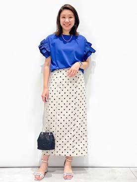 OPAQUE.CLIPスタッフさん(レディース・159cm)の夏コーディネート