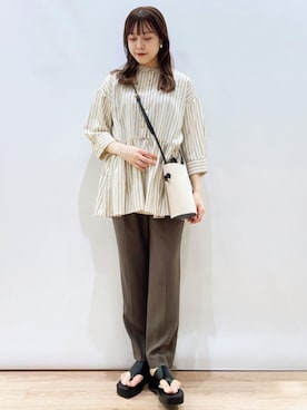 OPAQUE.CLIPスタッフさん（レディース・158cm）の春コーディネート