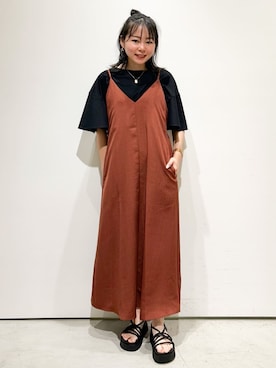 OPAQUE.CLIPスタッフさん（レディース・151cm）の夏コーディネート